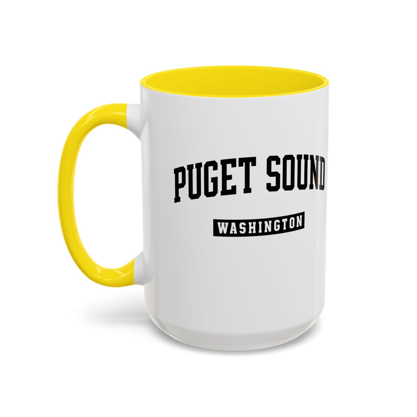 Puget Sound Washington Accent Coffee Mug, Tacoma, Puget Sound Gift, Puget Sound WA, Washington Souvenir, Puget Sound Mug