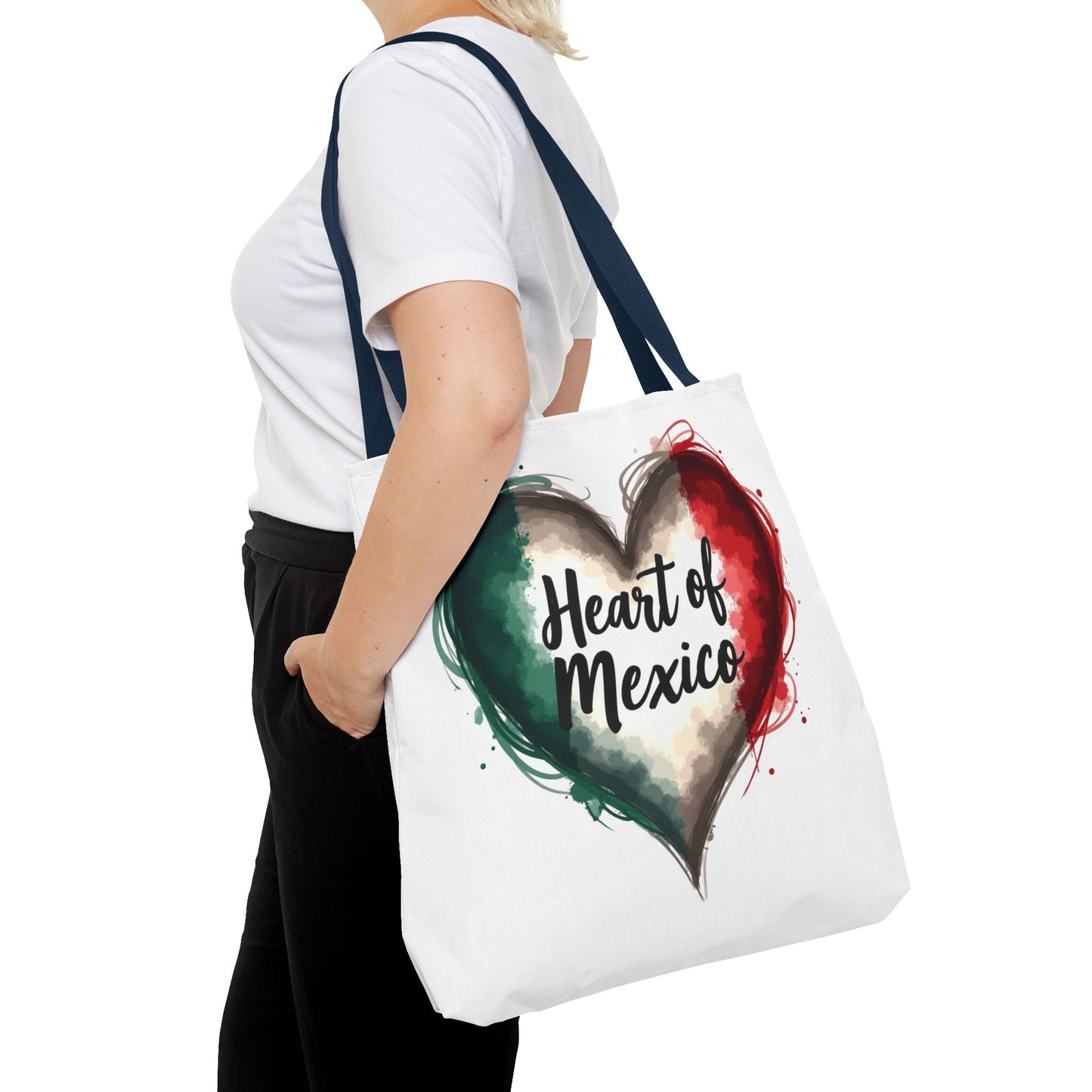 Heart of Mexico Tote Bag, Hispanic Heritage Bag, Mexican Pride Tote, Mexican Culture Bag, Brown Pride, Weekender Bag