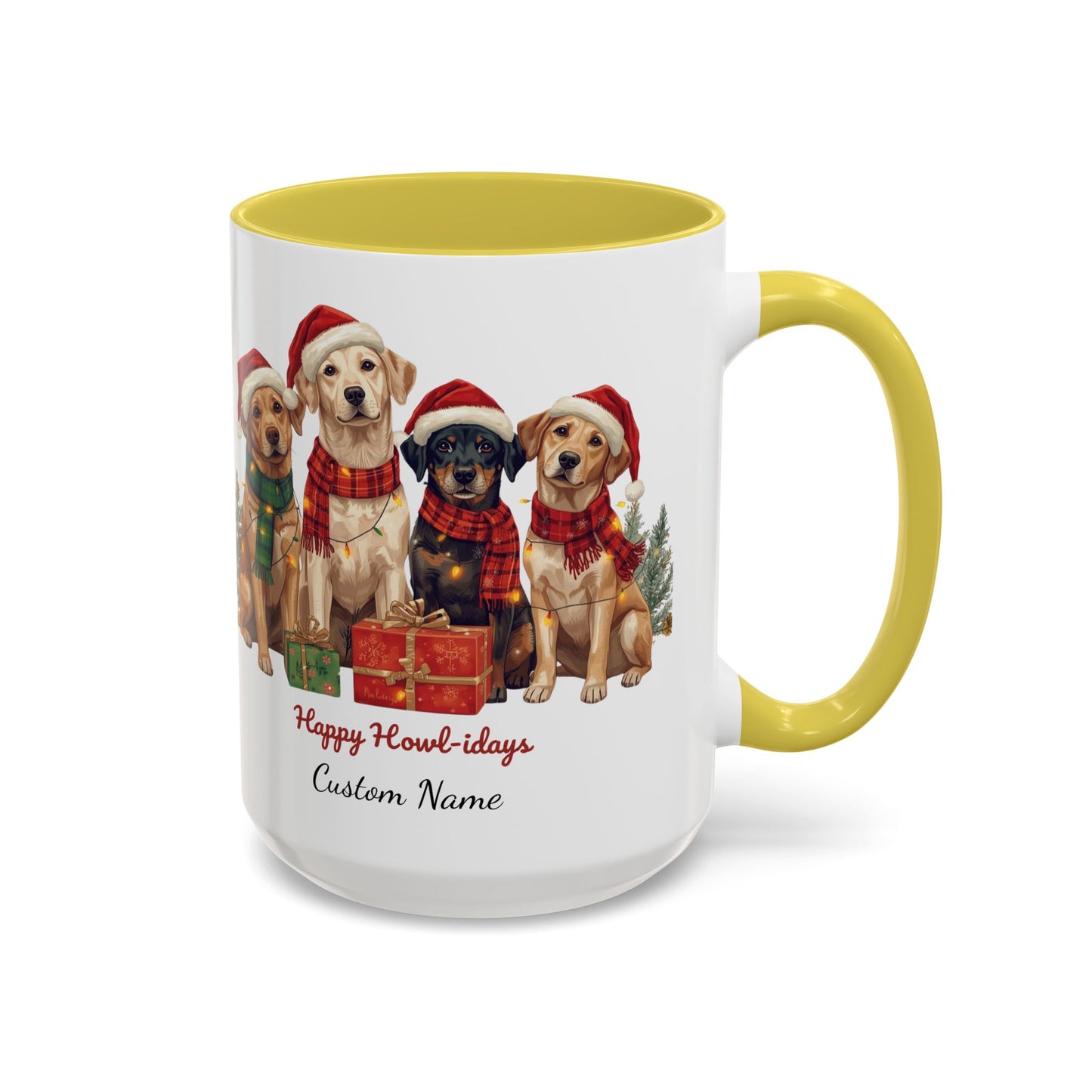 Festive Dog Mug, Dog Christmas Mug, Cute Christmas Dog, Custom Dog Mug, Holiday Spirit, Merry Christmas, Family Xmas Mug