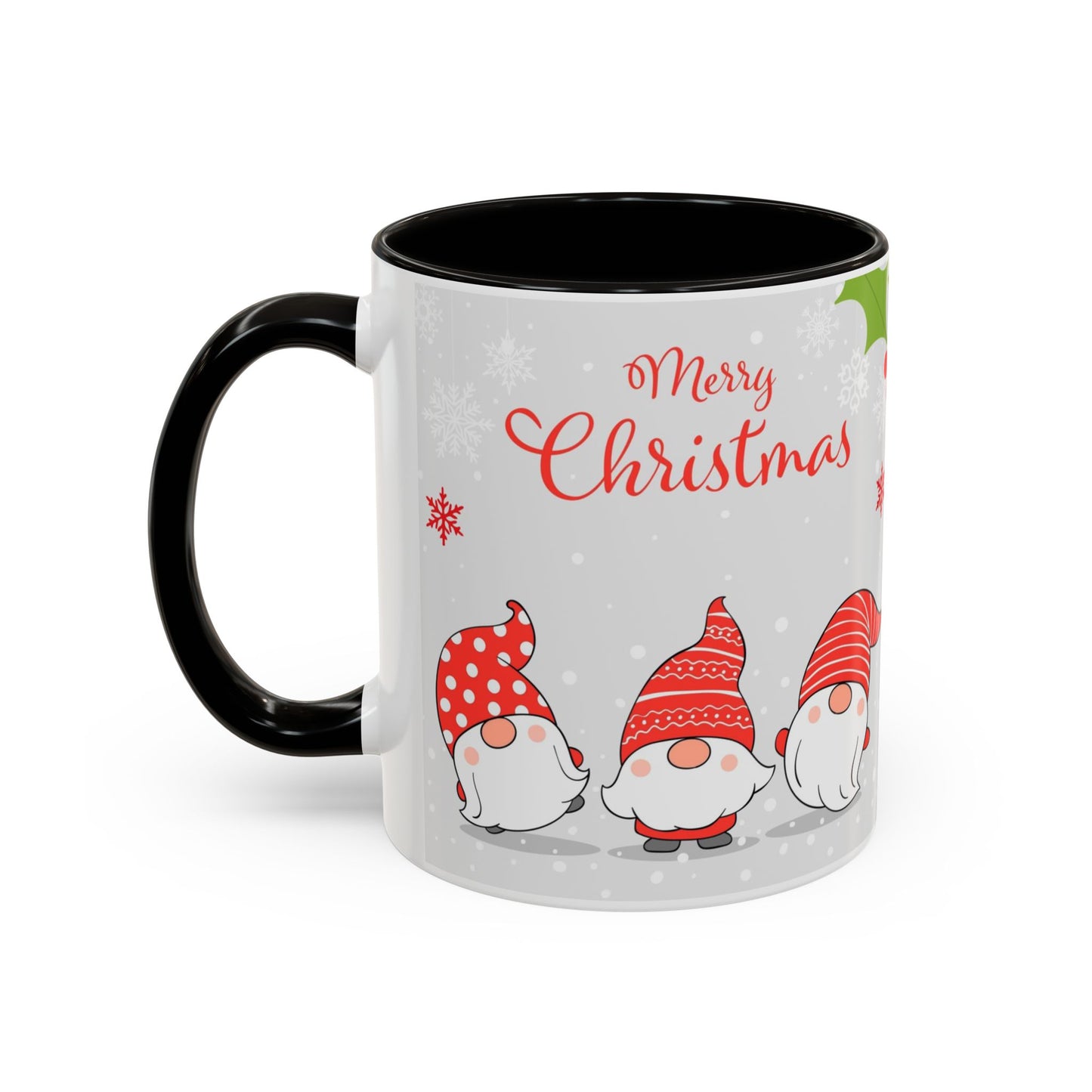 Dancing Merry Christmas Gnome Mug, Cute Holiday Coffee Cup, Festive Winter Gift for Gnome Lovers, Christmas Morning Hot Cocoa Cup, Holiday Drinkware