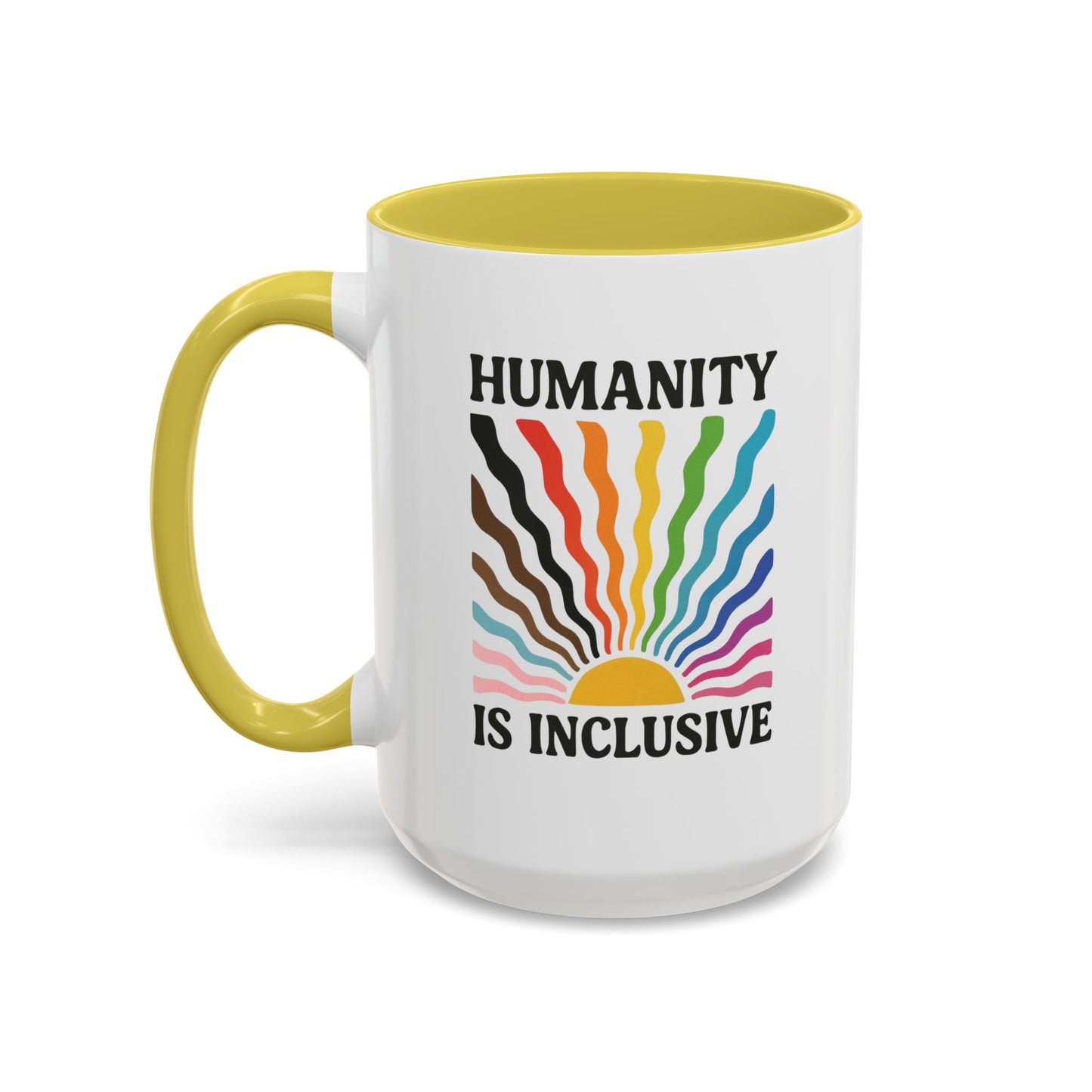 Pride Month Inclusive Humanity Coffee Mug, Pridemonth Merch, Bisexual Mug, Queer Mug, LGBT Mug, Lesbian Pride Mug
