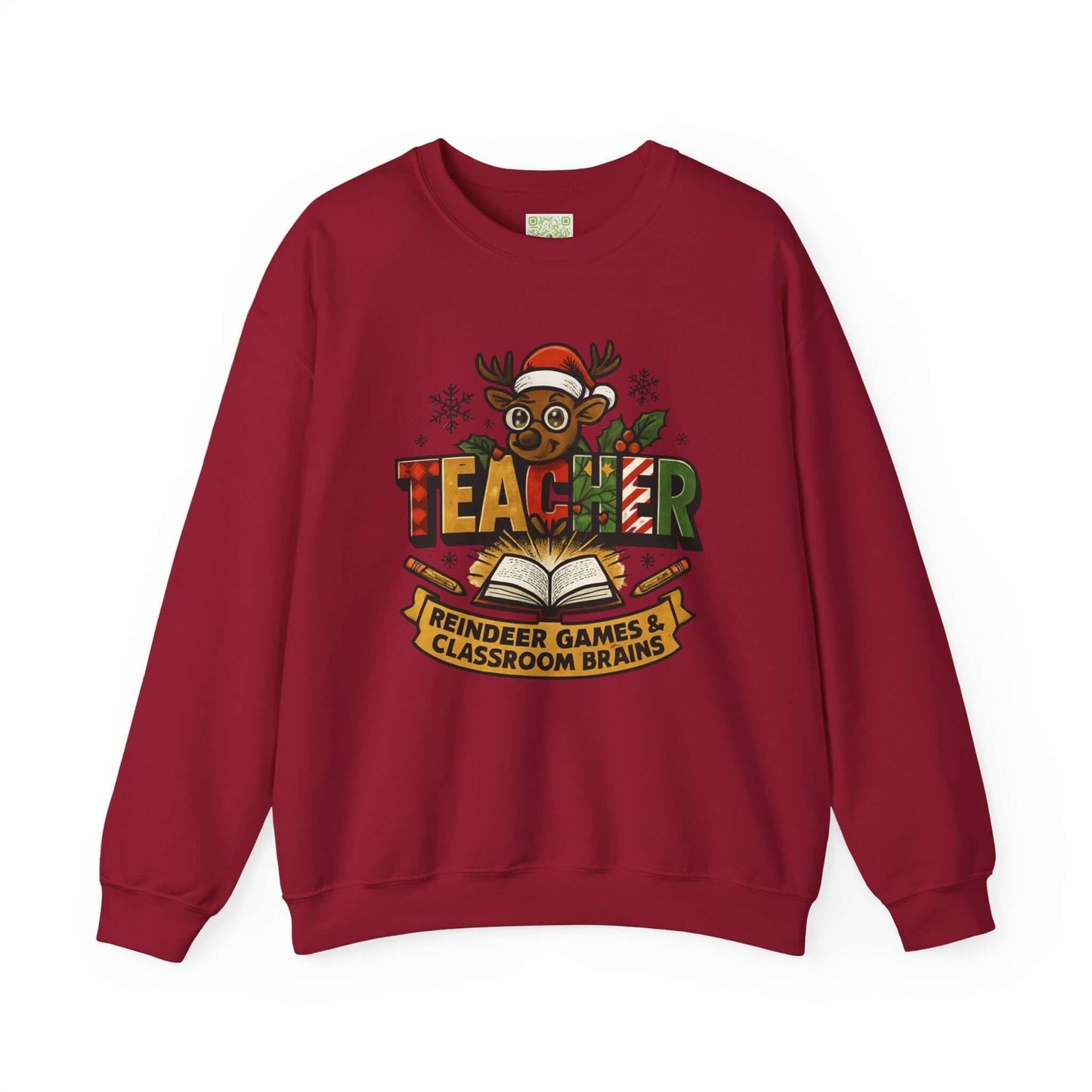 Reindeer Games Teacher Sweatshirt, Best Teacher Ever, Holiday Teacher, Teacher Xmas Gift, Santa's Favorite, Custom Name
