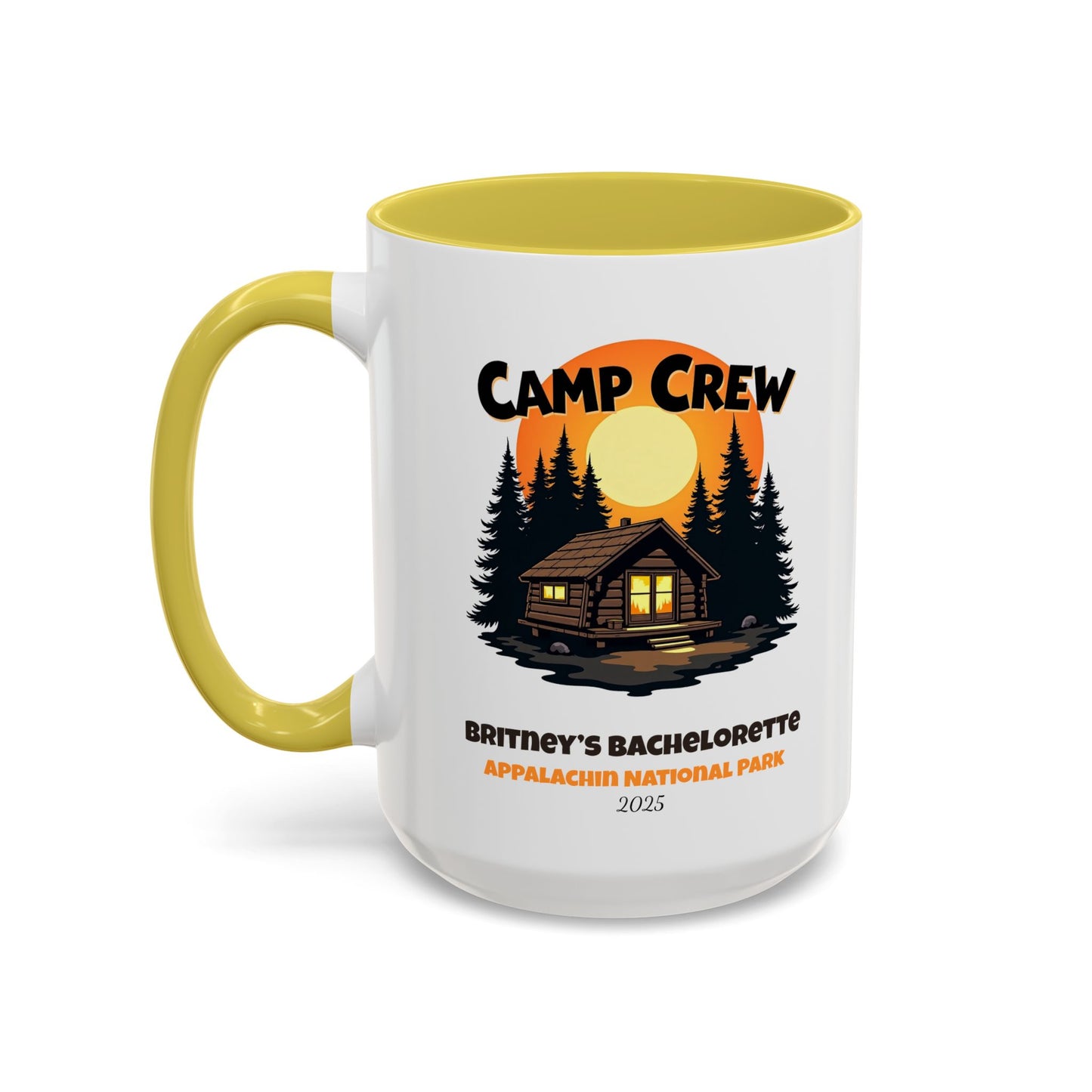 Camp Crew Accent Coffee Mug, Hen Party Favors, Camp Bachelorette, Bachelorette Cup, Girls Trip Gifts, Bride Tribe