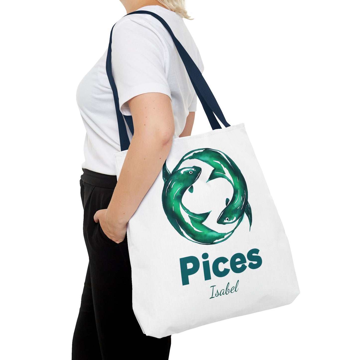 Pices Zodiac Personalized Tote Bag - Astrology Inspired, Gift for Taurus, Festival Tote, Astrology Lover's Bag, Horoscope Gift