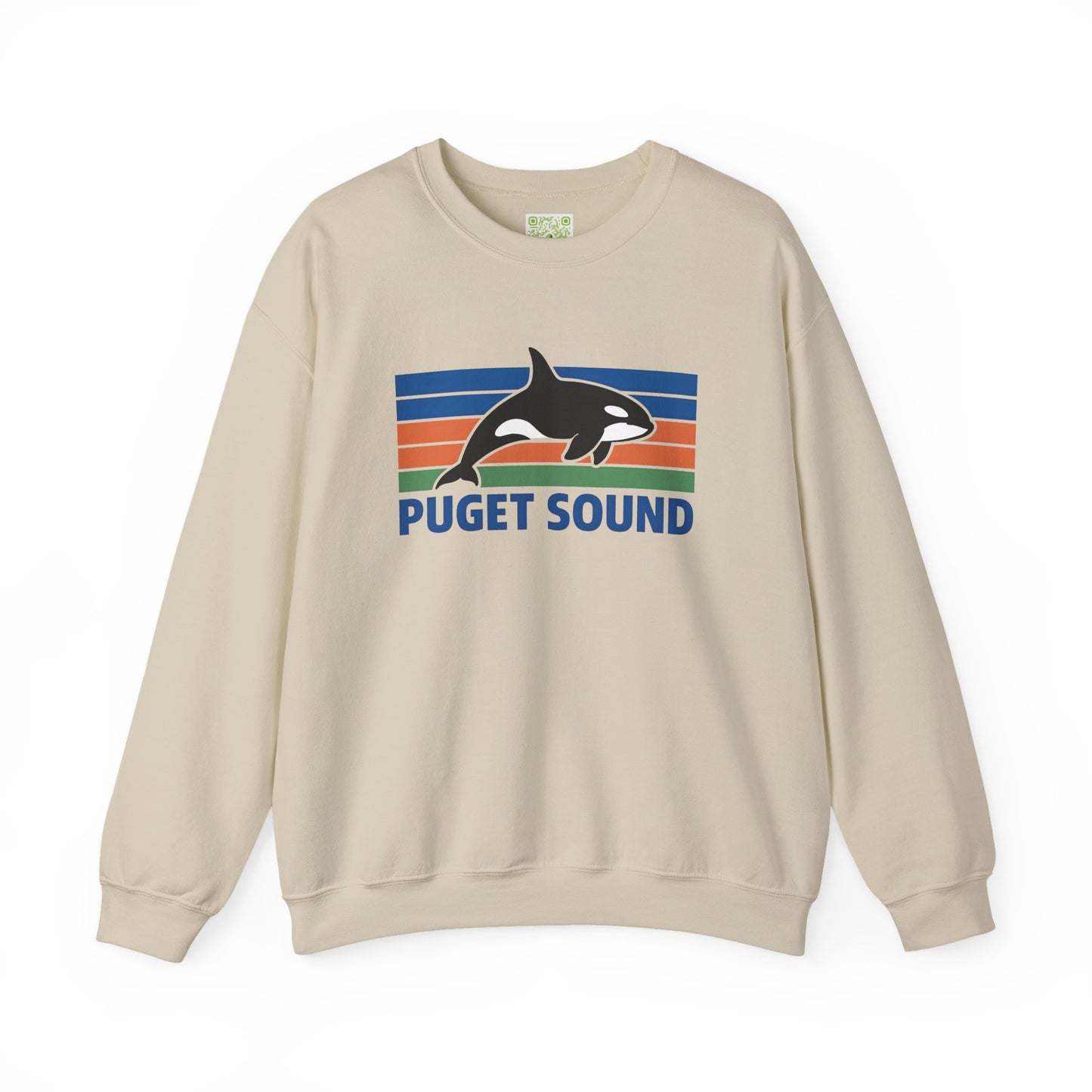 Puget Sound Orca Whale Crewneck Sweatshirt, Orca Whale Shirt, Whale Sweatshirt, Orca Shirts, Whale Gift