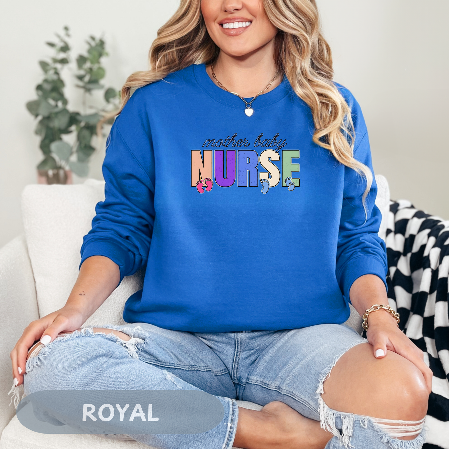 Postpartum Nurse Sweatshirt, Mother Baby Unit RN Top, MBU Crew Neck, Maternal Unit Sweater, Maternity Nurse Gift