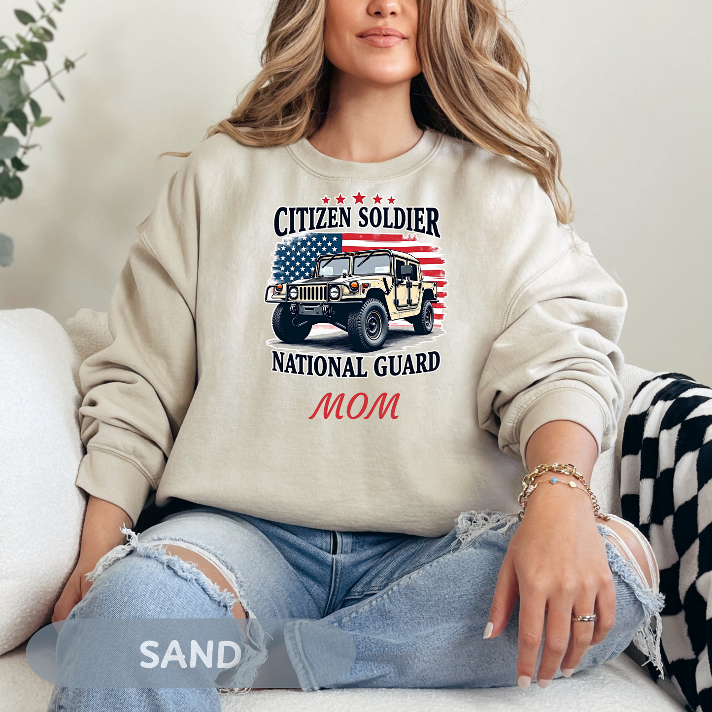 Personalized Citizen Soldier Sweatshirt, National Guard Shirt, Army National Guard Gift, Proud Army Mom, Army Dad Shirt