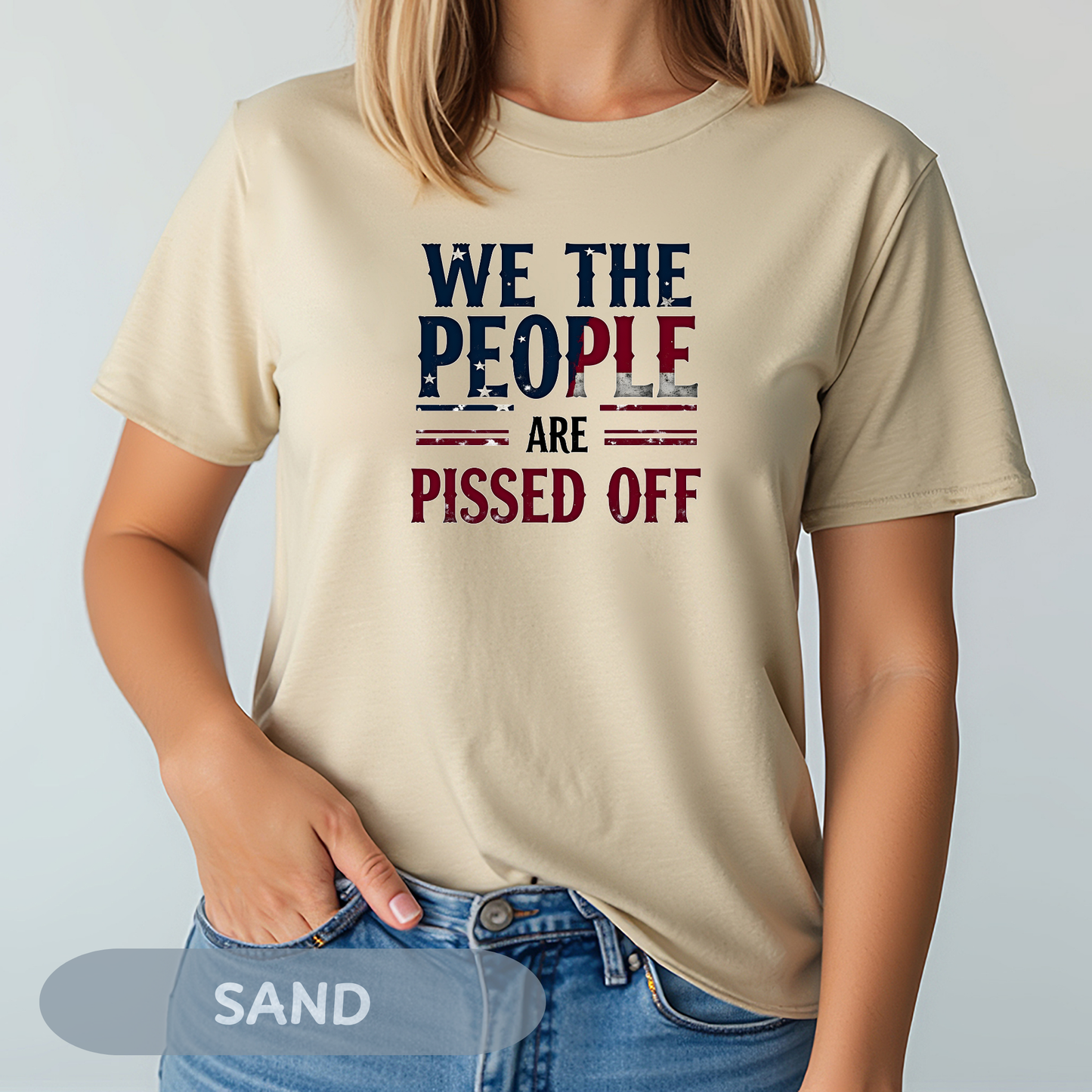 We The People Pissed Off Tee, Unisex Heavy Cotton, Anti Trump Shirt, Resistance Project 2025, Democracy Shirt, Not My President