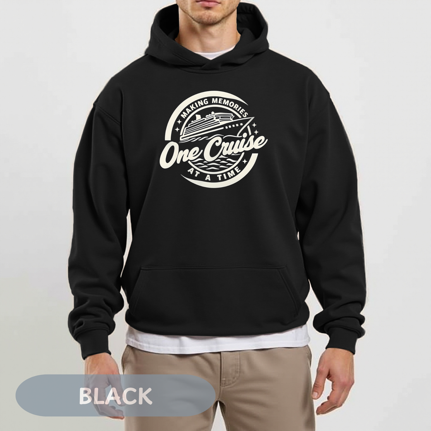 Memories One Cruise at a Time Hoodie, Unisex Heavy Cotton Hoodie, Family Vacation Apparel, Cruise Vacation, Making Memories