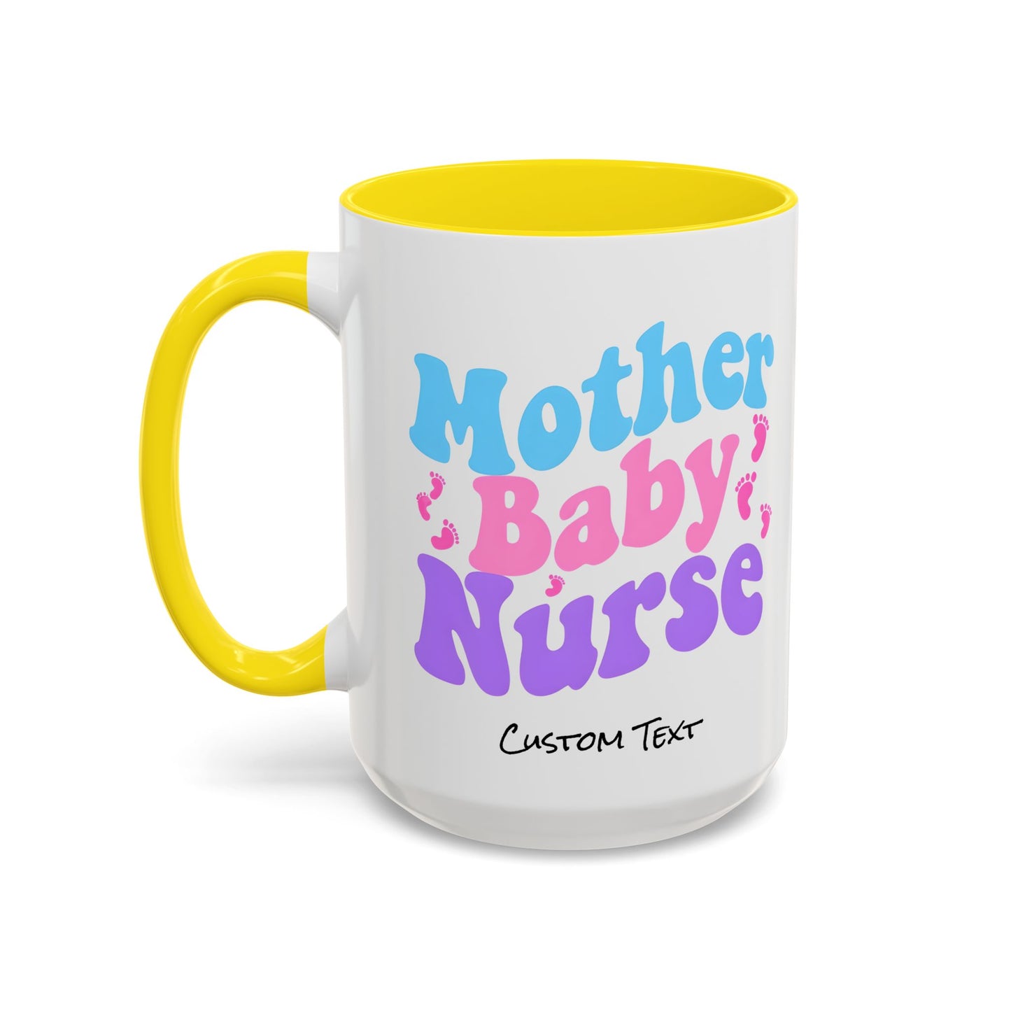 Retro Mother Baby Nurse Coffee Mug, Nurse Practitioner Gift, Labor and Delivery Nurse, Postpartum Gift, Nursery Nurse Cup