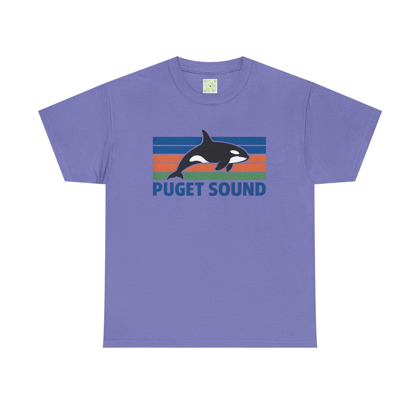 Puget Sound Orca Graphic Tee, Orca Whale Shirt, Unisex Whale Tshirt, Respect The Locals, Whale Watching Shirt