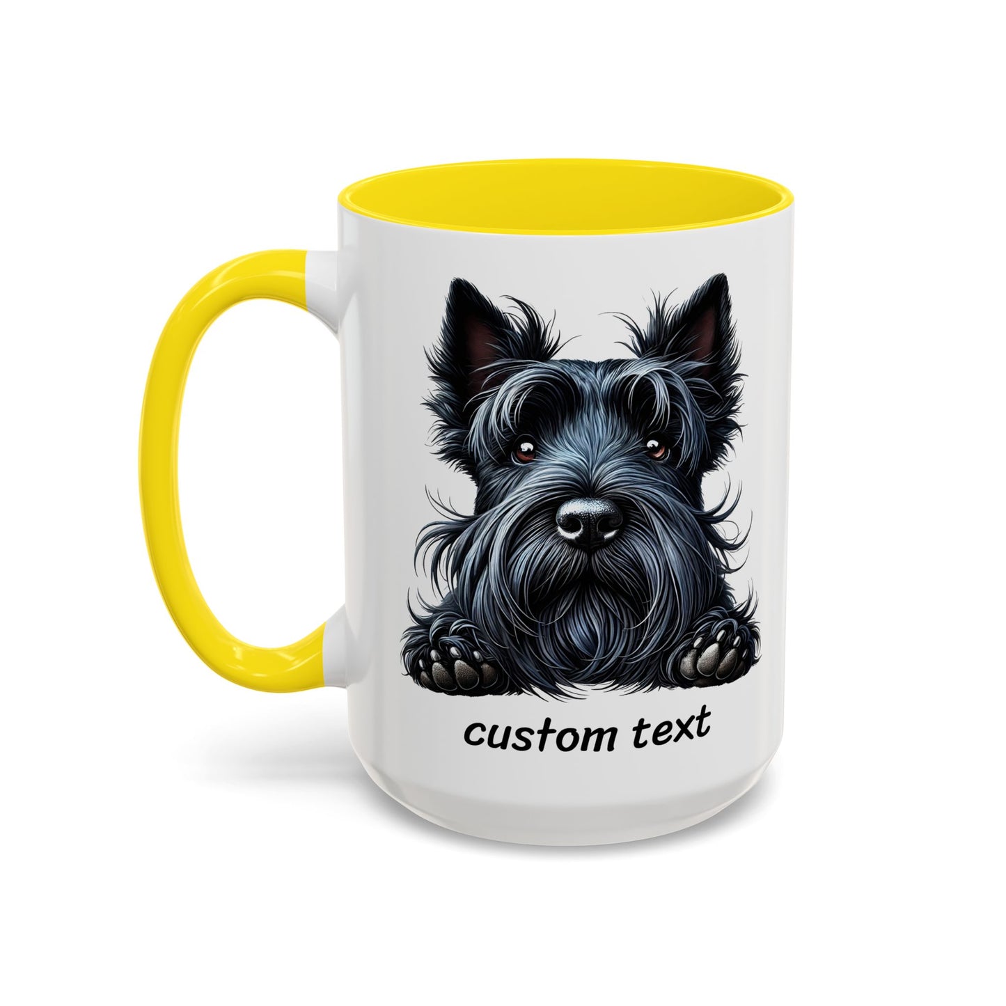 Funny Dog Lover Scottish Terrier Accent Mug - "Dog is Friendly, I am Not"