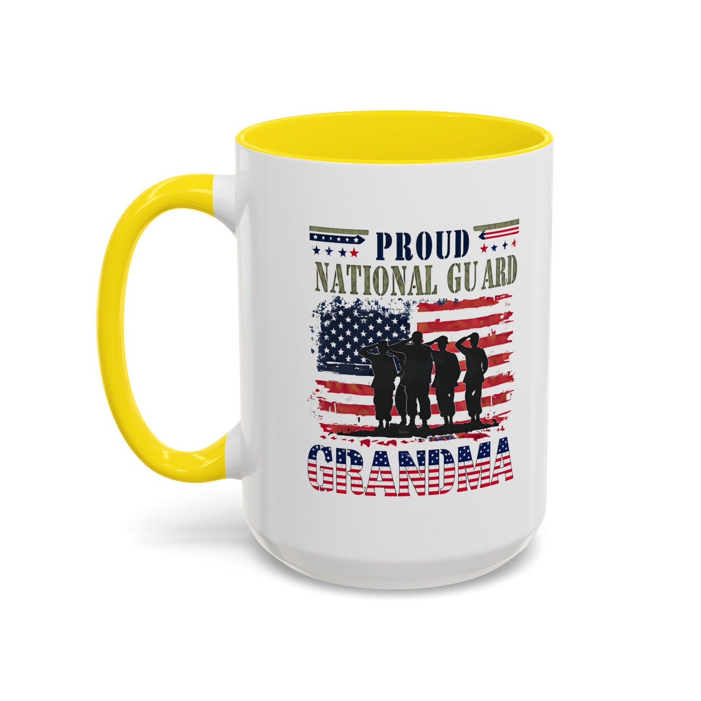 Patriotic National Guard Grandma Mug, Army National Guard, Gift for Heroes, Veteran Appreciation, Military Family Gift