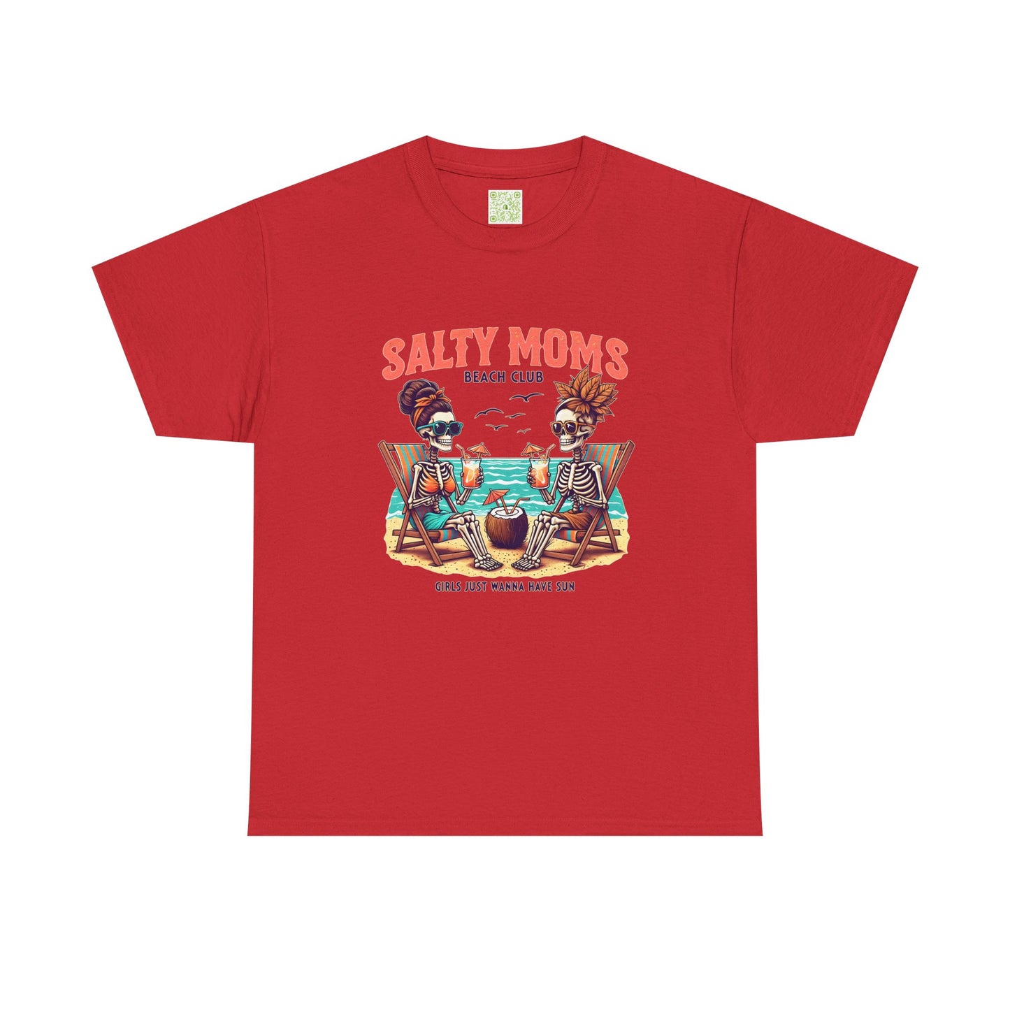 Salty Moms Beach Club Unisex Tee, Summer Fun Shirt, Beach Day Tee, Beachwear Gift, Mom Gift, Graphic Tee