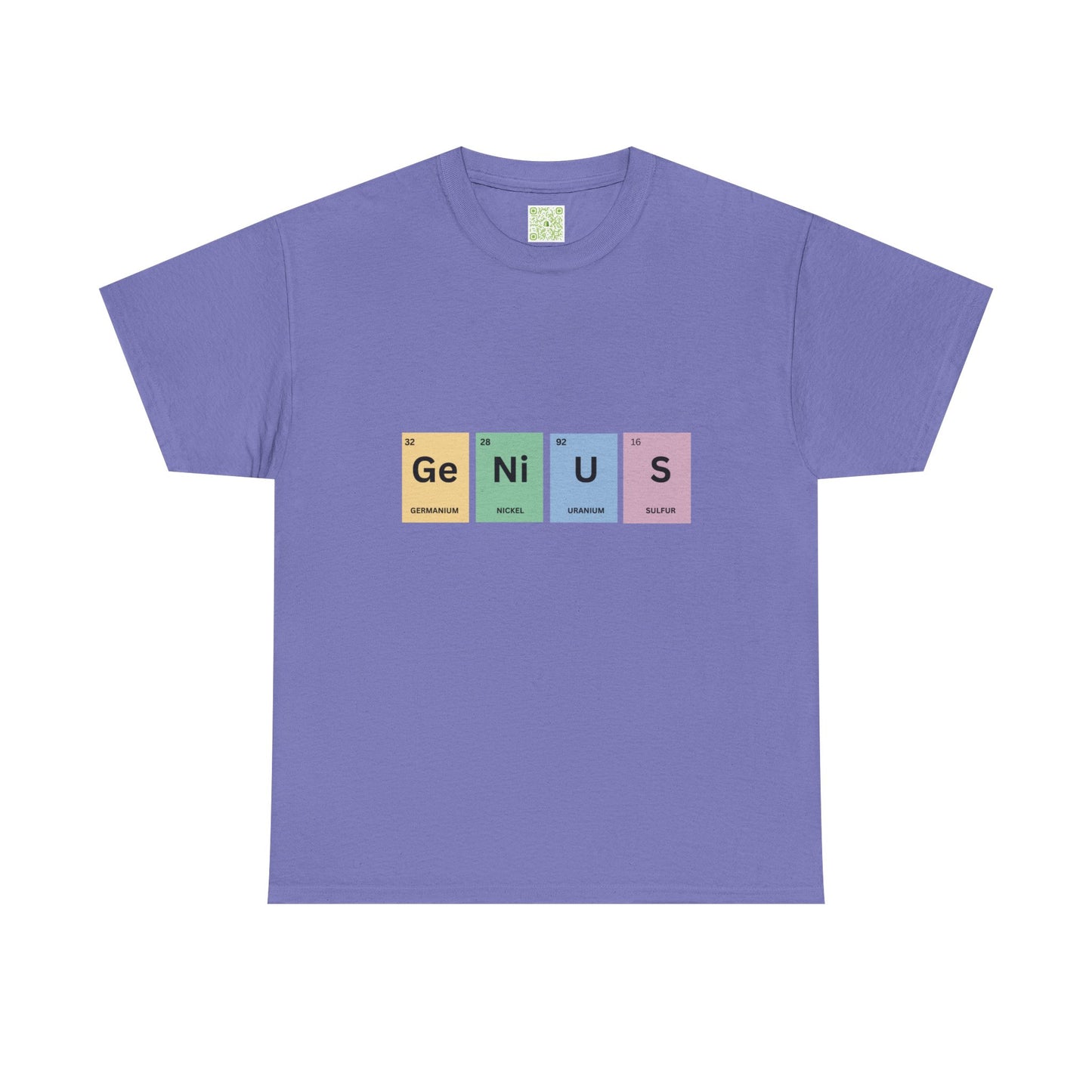 Genius Periodic Table Tee, Chemistry T-shirt, Periodic Table Shirt, Science Lover, Nerdy T-shirt, Funny Science Shirt
