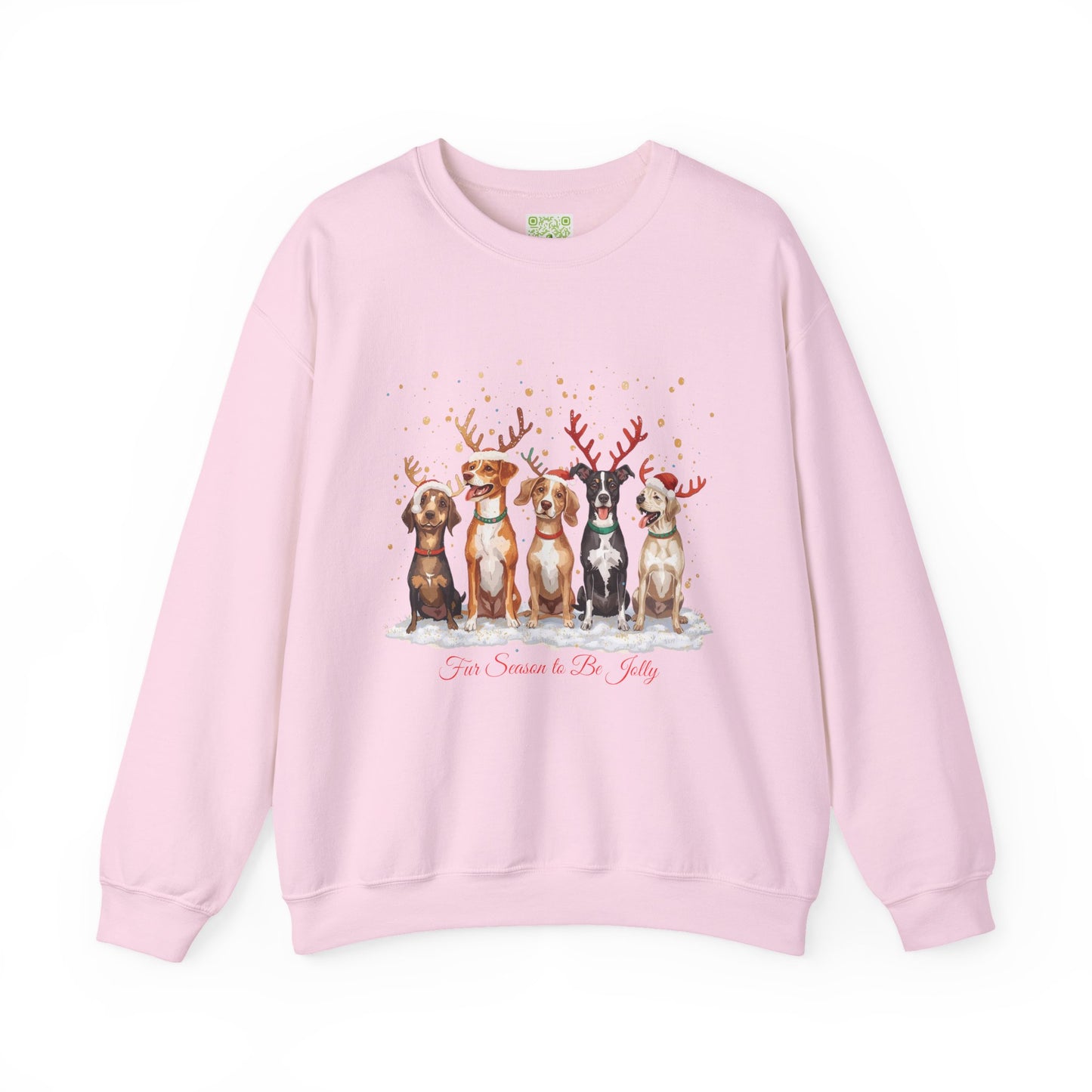 Festive Dogs Sweatshirt, Dog Christmas Shirt, Dog Mom Shirt, Cute Christmas Dog, Family Xmas Shirt, Custom Dog Sweatshirt