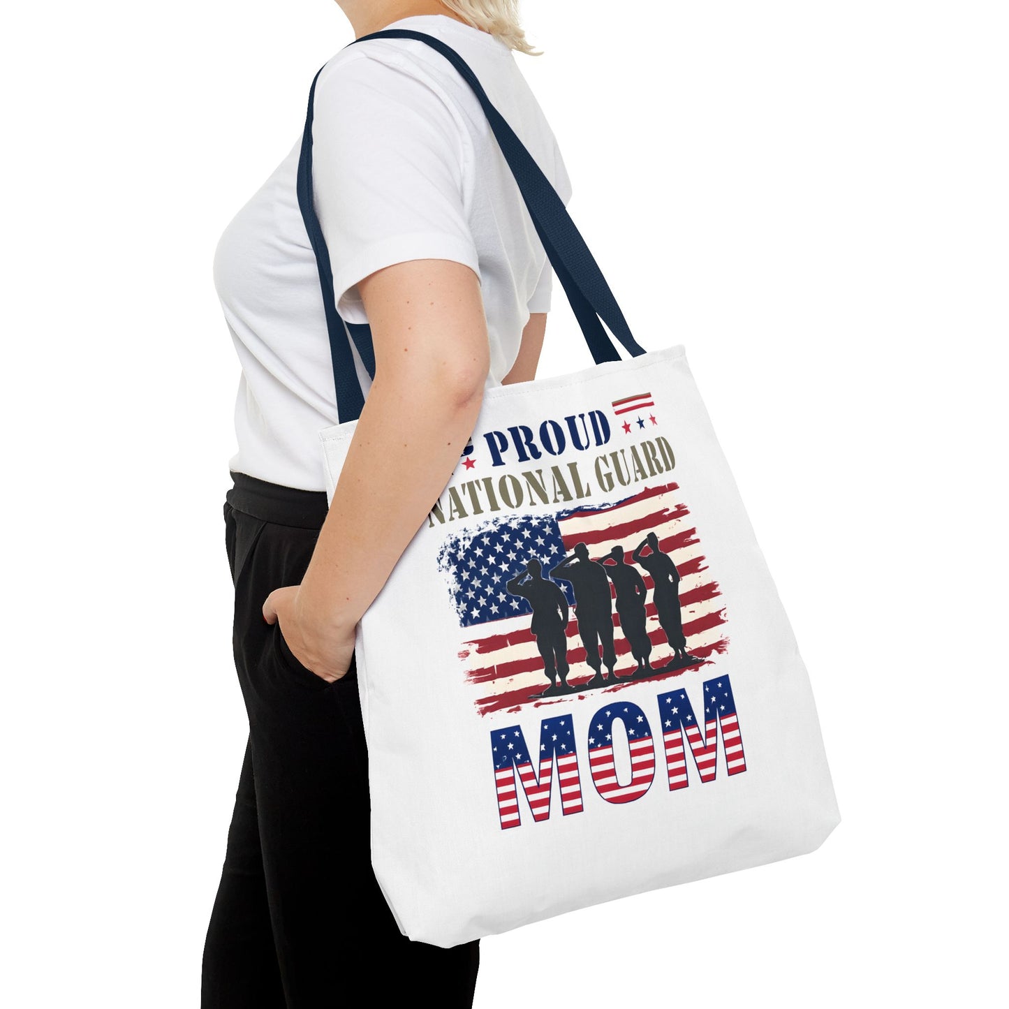 Proud National Guard Mom Tote Bag, Proud Army Mom, Marine Mom, Army Wife, Military Mom, Military Tote Bag, USA