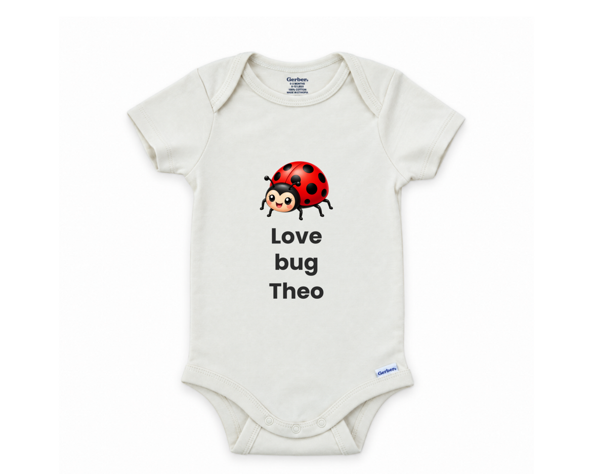 Take Me To The Library bookworm personalized baby bodysuit