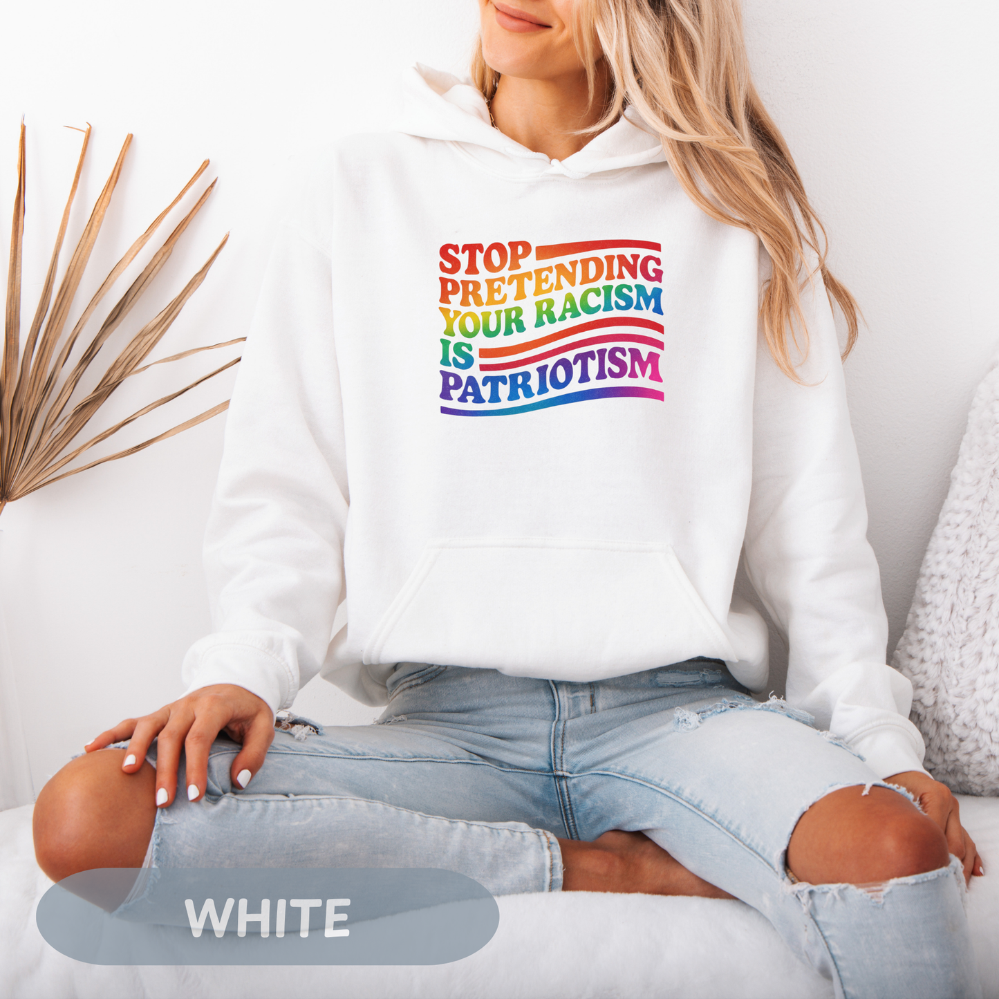 Pride Month Unisex Hooded Hoodie, Pride Month Hoodie, Stop Racism Hoodie, LGBT Hoodie, Queer Hoodie, Bisexual Pride