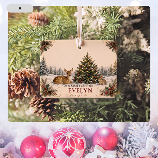 Personalized Baby’s First Christmas Ornament – Celestial Cradle