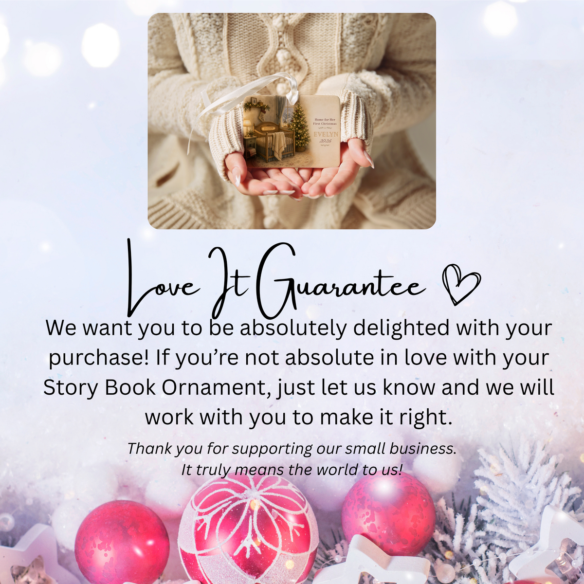 Personalized Baby’s First Christmas Story Ornament – Heritage Nursery