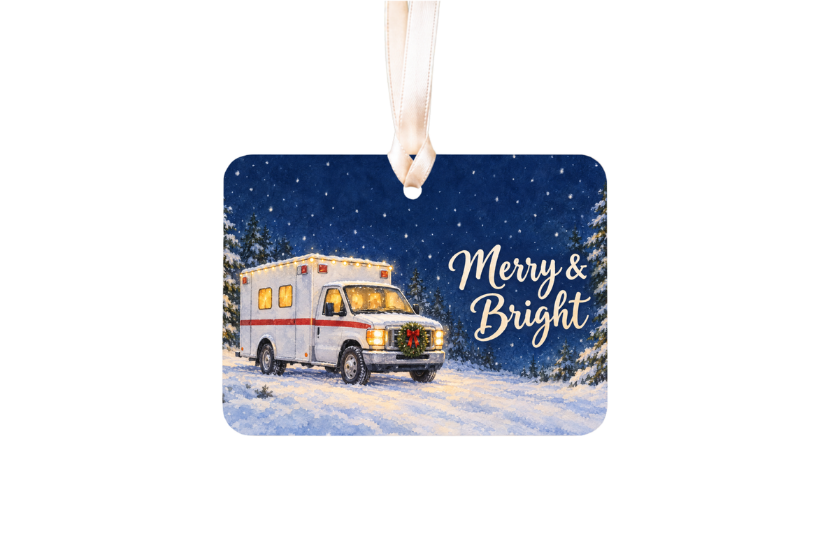 DESIGN G - Snowy Night Ambulance Ready-Made