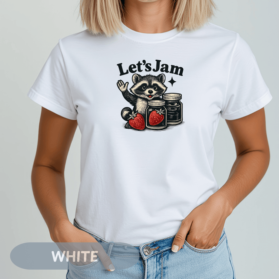 Raccoon Lets Jam: The Strawberry Shirt You Need This Summer