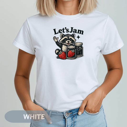 Raccoon Lets Jam: The Strawberry Shirt You Need This Summer