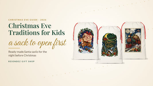 Christmas Eve Santa sacks for kids from Resendez Gift Shop