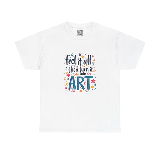 Enneagram 4 Feel, It Turn Into Art TShirt, Enneagram Type 4 Tee, Personality Types, Individualist Shirt, Self Growth, Enneagram4 Tee