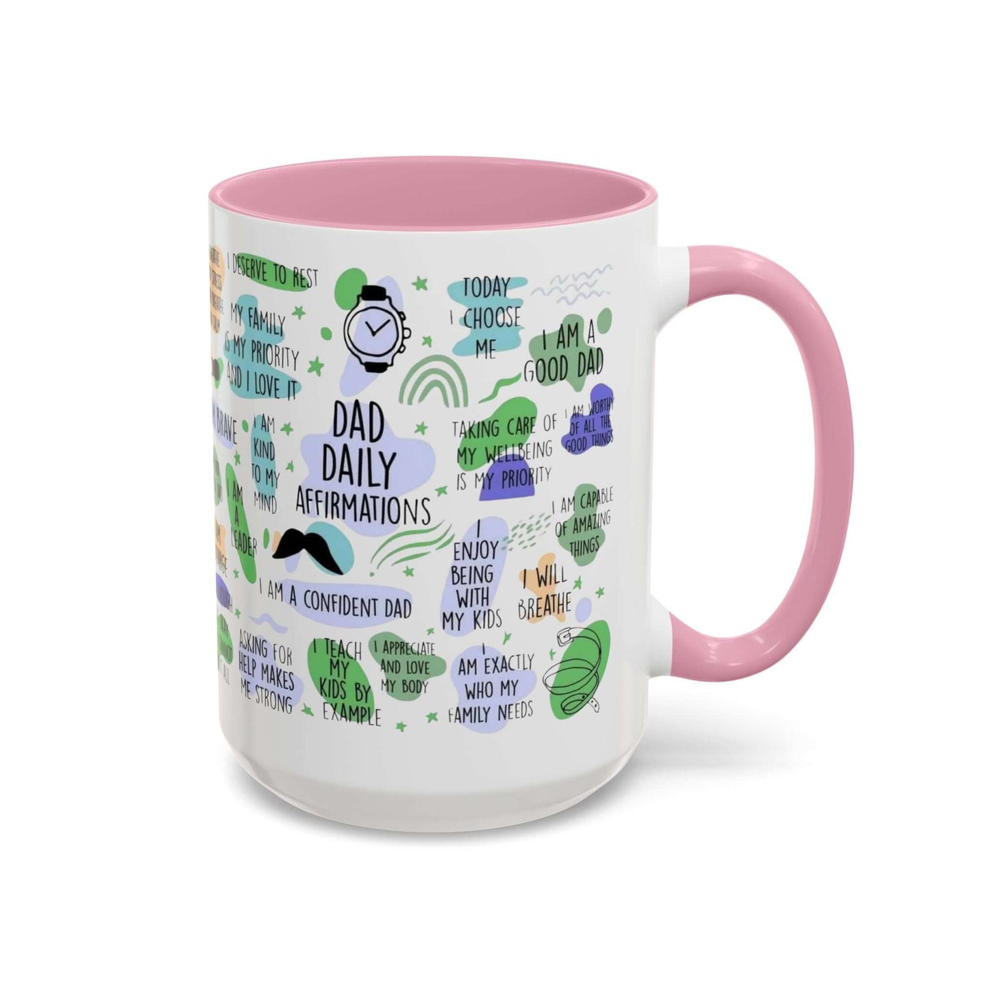 Dad Affirmations Multi Color Mug