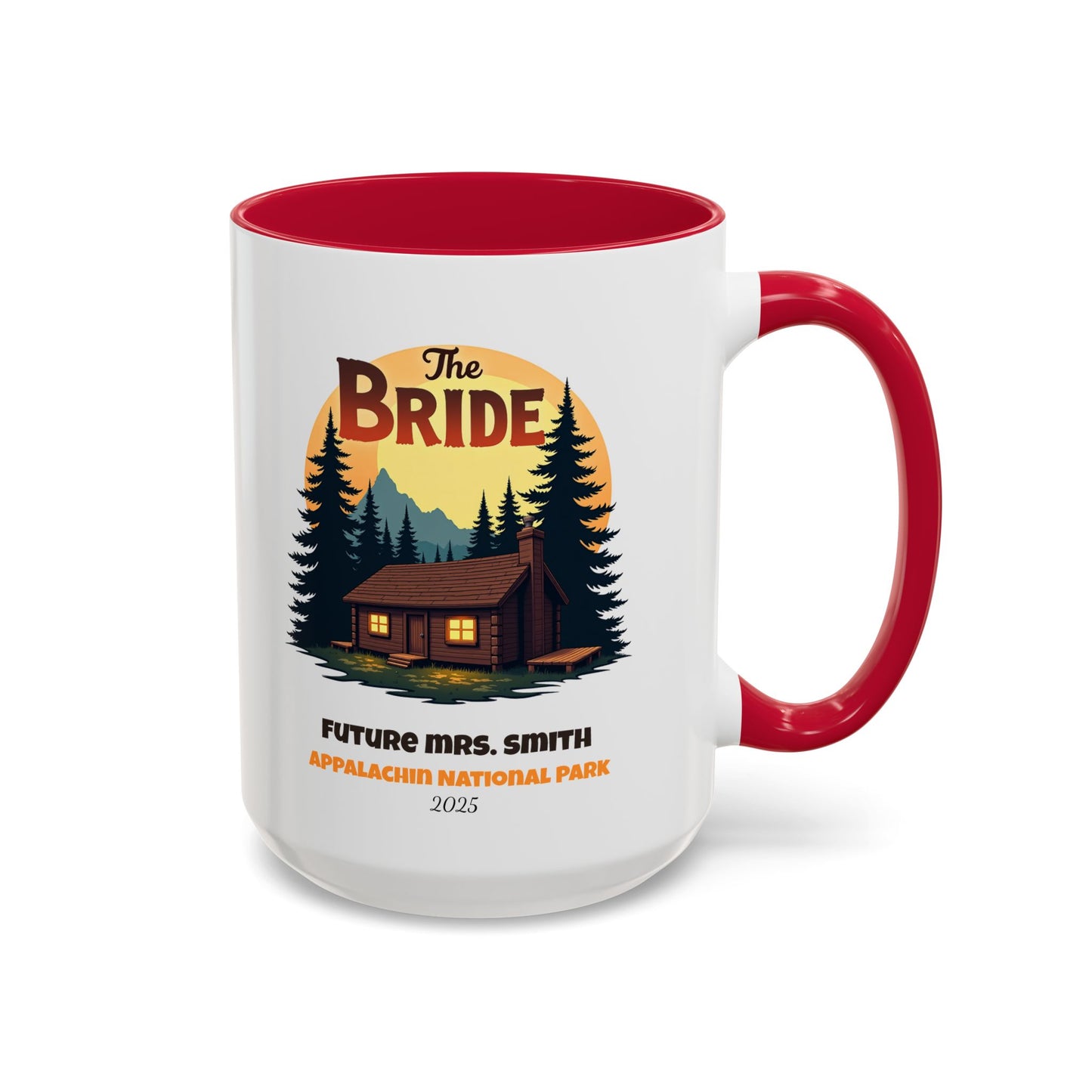 Camp Bride Accent Coffee Mug, Hen Party Favors, Bachelorette Cup, Girls Trip Gifts, Camp Bach, Bride Tribe