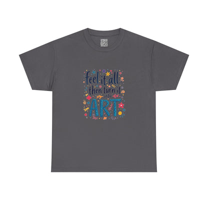 Enneagram 4 Feel, It Turn Into Art TShirt, Enneagram Type 4 Tee, Personality Types, Individualist Shirt, Self Growth, Enneagram4 Tee