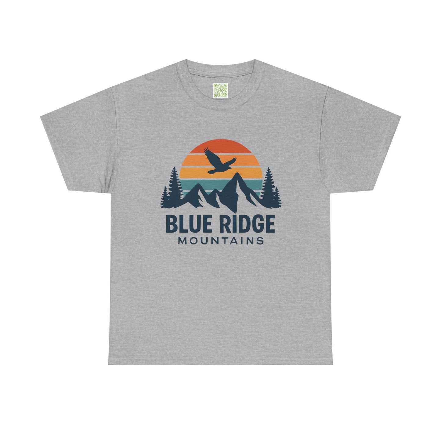Blue Ridge Parkway Unisex Heavy Cotton Tee, Nature Lover Shirt, Blue Ridge Mountains, North Carolina Shirt, Camping Gift