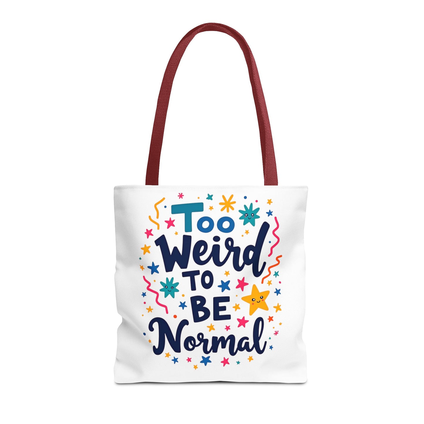 Enneagram Type 4 Tote Bag, To Weird to Be Normal, Personality Test, Enneagram Four, Self Growth Accessories