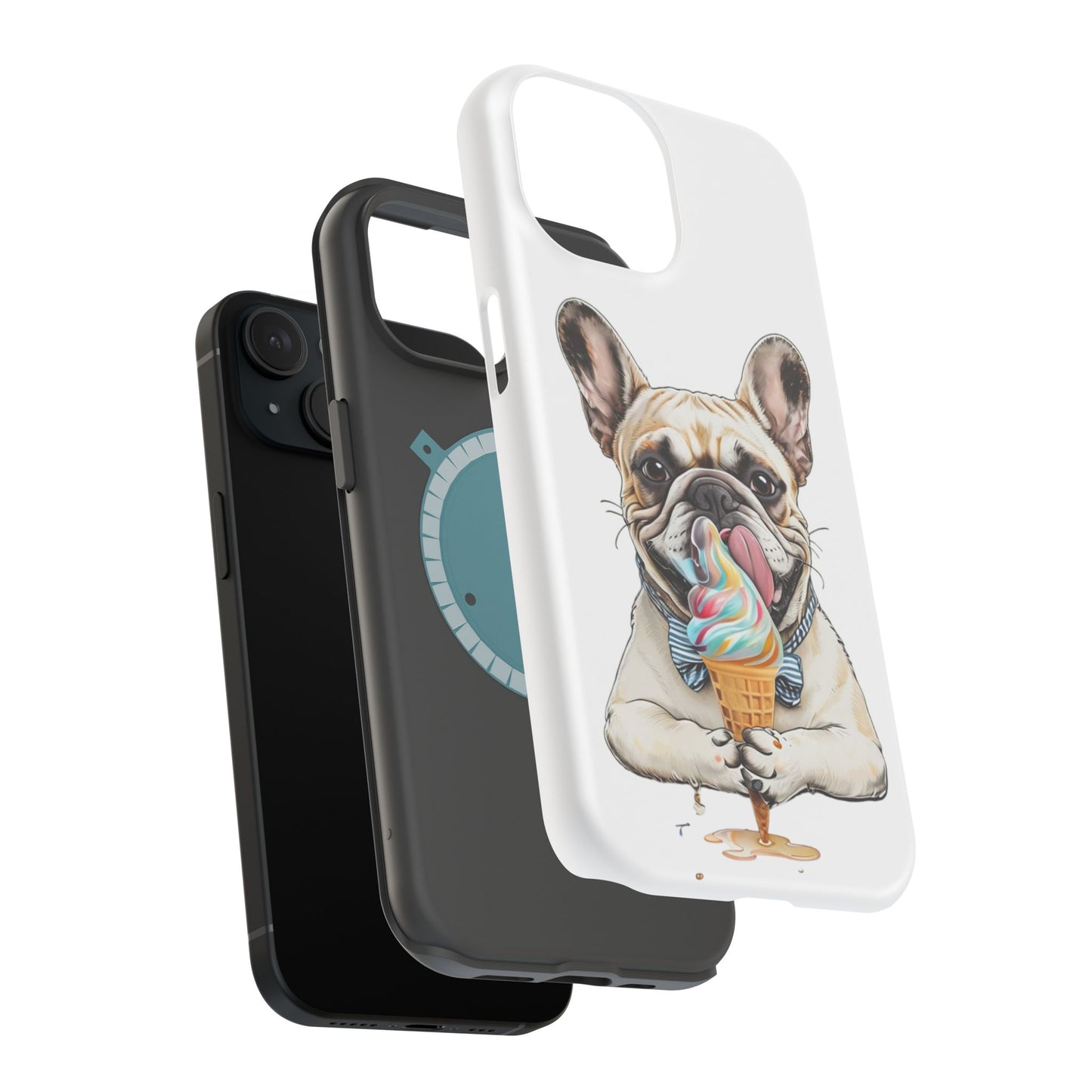 French Bulldog iPhone Case, Ice Cream Phone Case, Frenchie Mom Gift, Dog Phone Case, French Bulldog Lover Gift