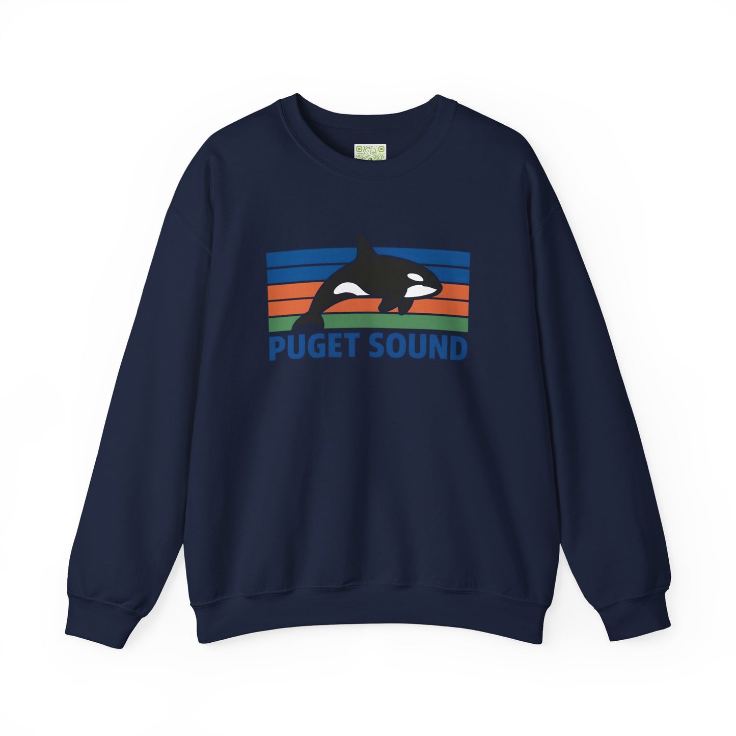 Puget Sound Orca Whale Crewneck Sweatshirt, Orca Whale Shirt, Whale Sweatshirt, Orca Shirts, Whale Gift