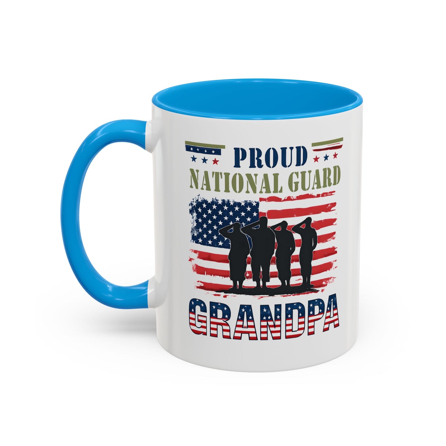 National Guard, Proud Grandpa Coffee Mug, Veteran Appreciation, Gift for Heroes, Military Family Gift