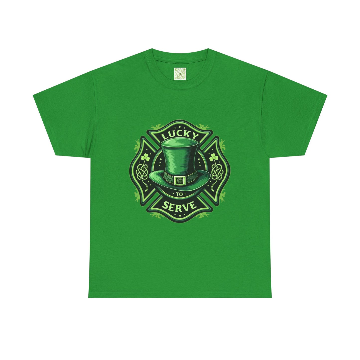 Firefighting Lucky to Serve Tee, Firefighter Gift, Shamrock Tee, St Patrick's Firefighter Day Tee, Fireman Shirt, Firemen Gift