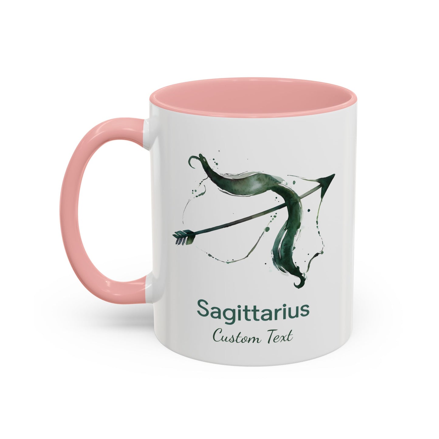 Personalized Sagittarius Accent Coffee Mug, Zodiac Mug, Astrology Mug, Custom Zodiac Gift, Birth Month, Sagittarius Zodiac Sign