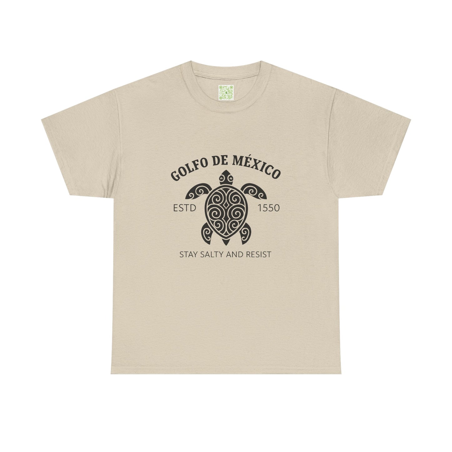 Gulf of Mexico Turtle Cotton Tee, Golfo de Mexico, Stay Salty Shirt, Sea Turtle Shirt, Turtle Shirt, Conversation Starter