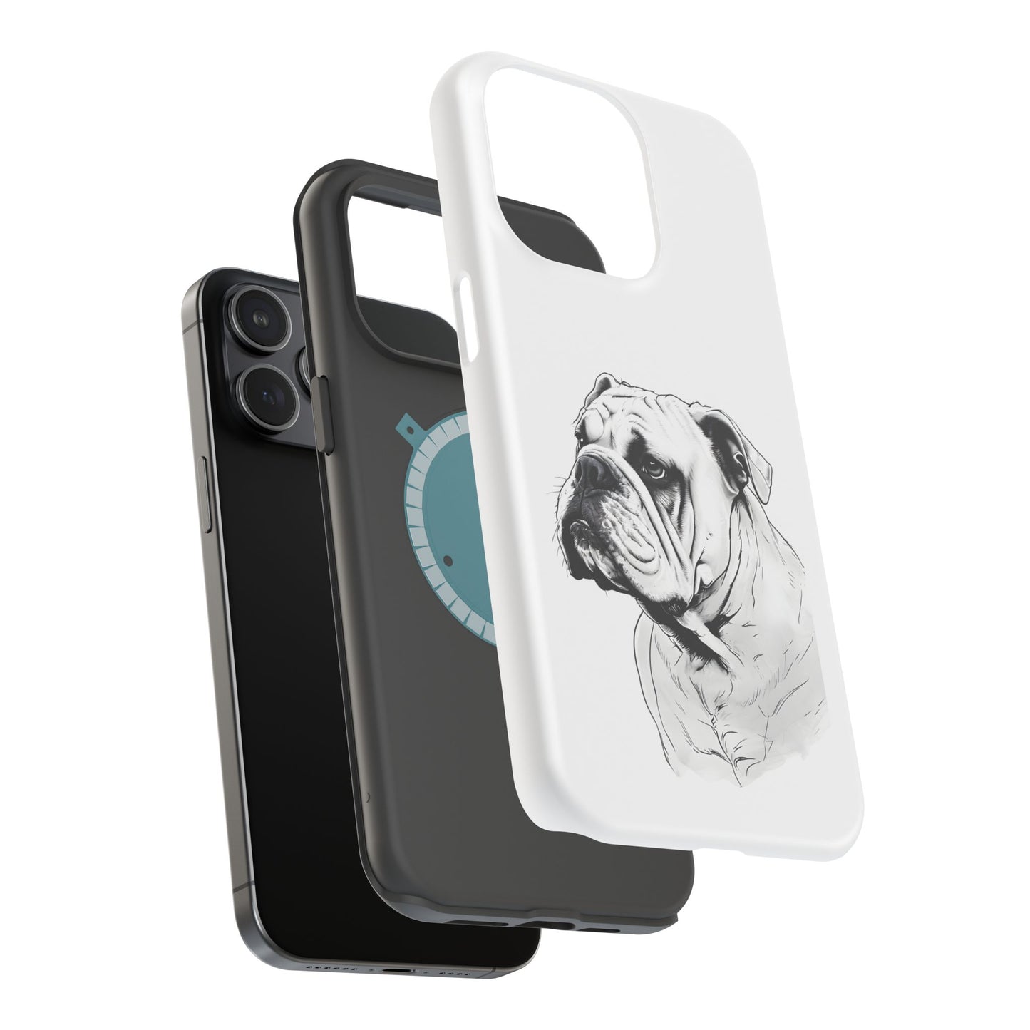 Bulldog Magnetic Tough Cases - Durable Phone Protection, Pet Lovers Gift, Animal Accessories, Unique Design, Personalized Tech