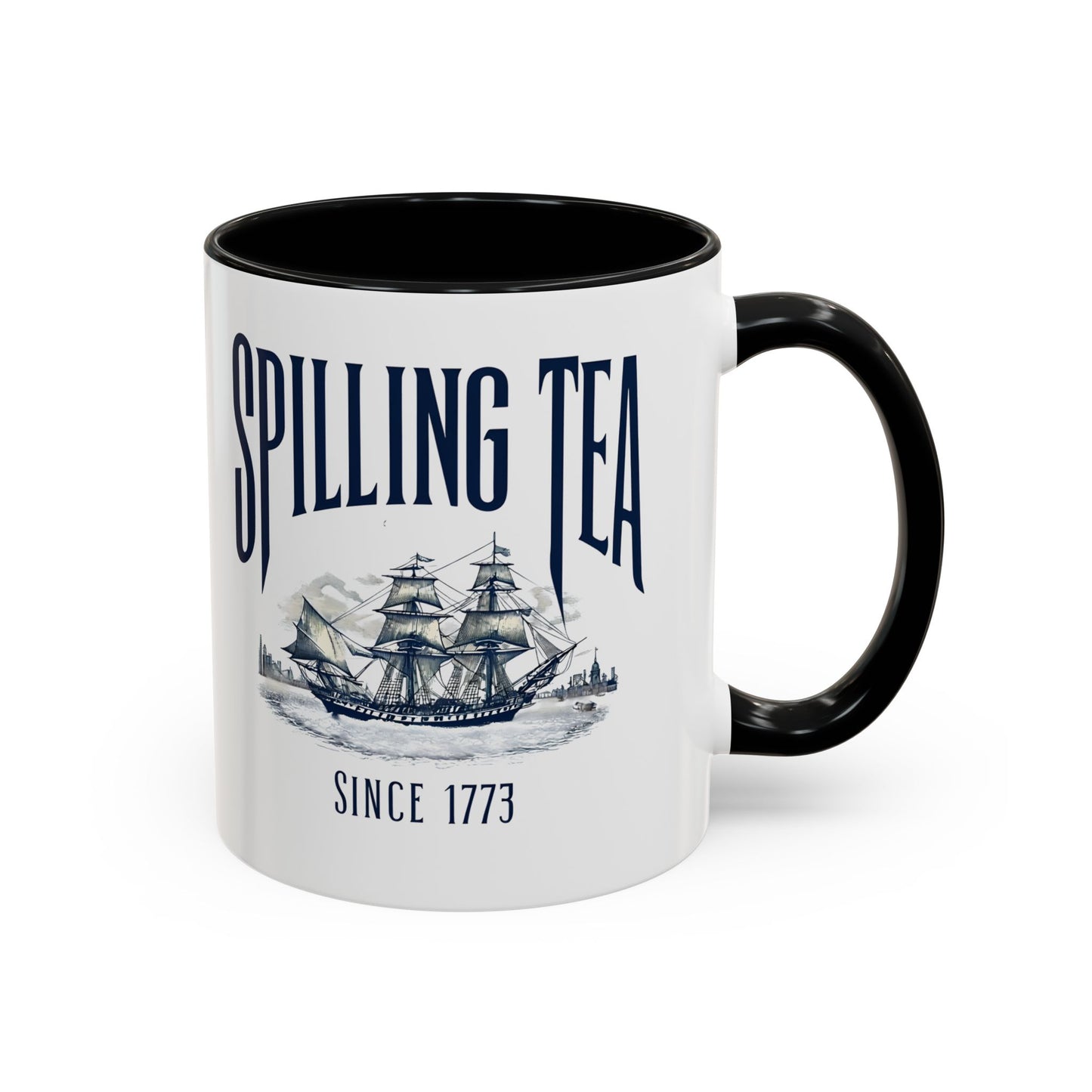 Spilling Tea Since 1773 Coffee Mug, Patriotic Coffee Mug, Funny Patriot Gift, American Freedom, Memorial Day