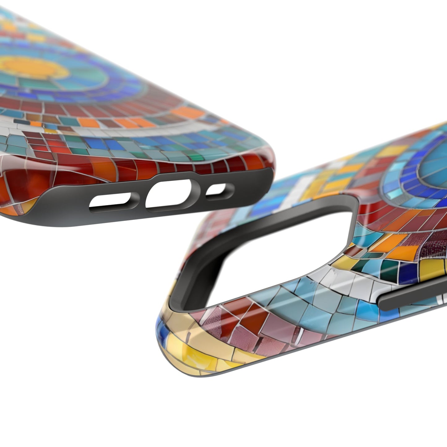 Vibrant Mosaic  iPhone Case - Colorful iPhone Cover, Unique Phone Accessory, MegSafe iPhone cover