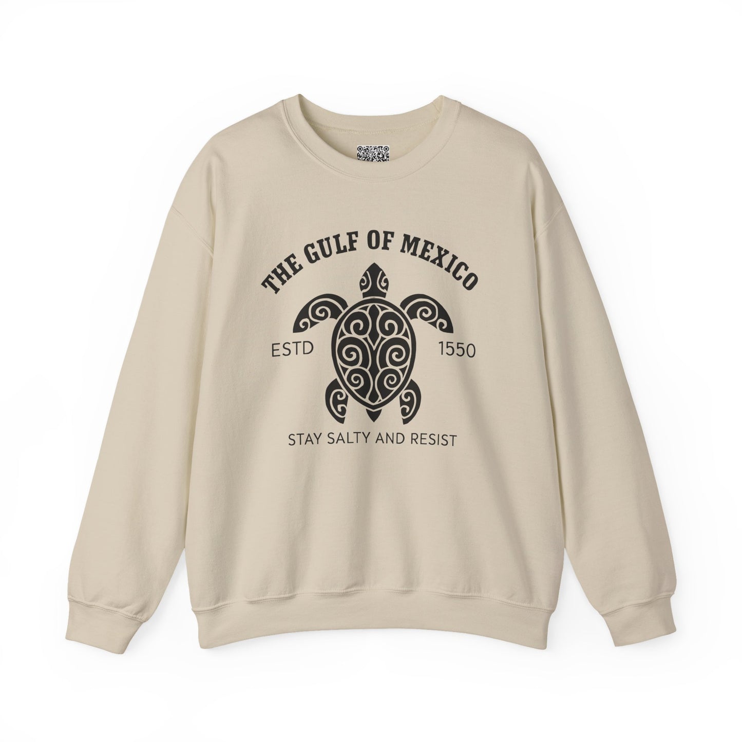 Gulf of Mexico Turtle Sweatshirt - Stay Salty and Resist