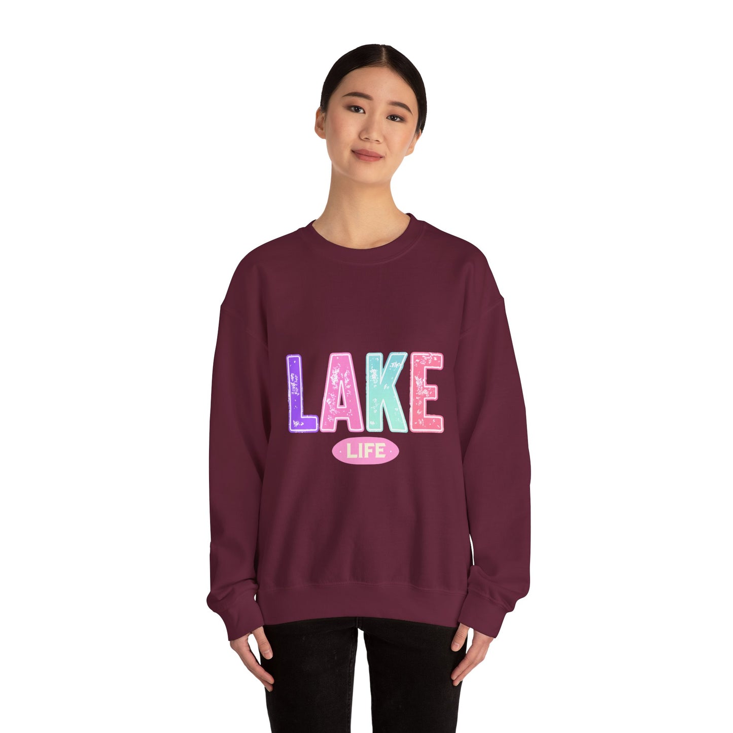 Lake Life Crewneck Sweatshirt - Unisex Heavy Blend for Comfort and Style