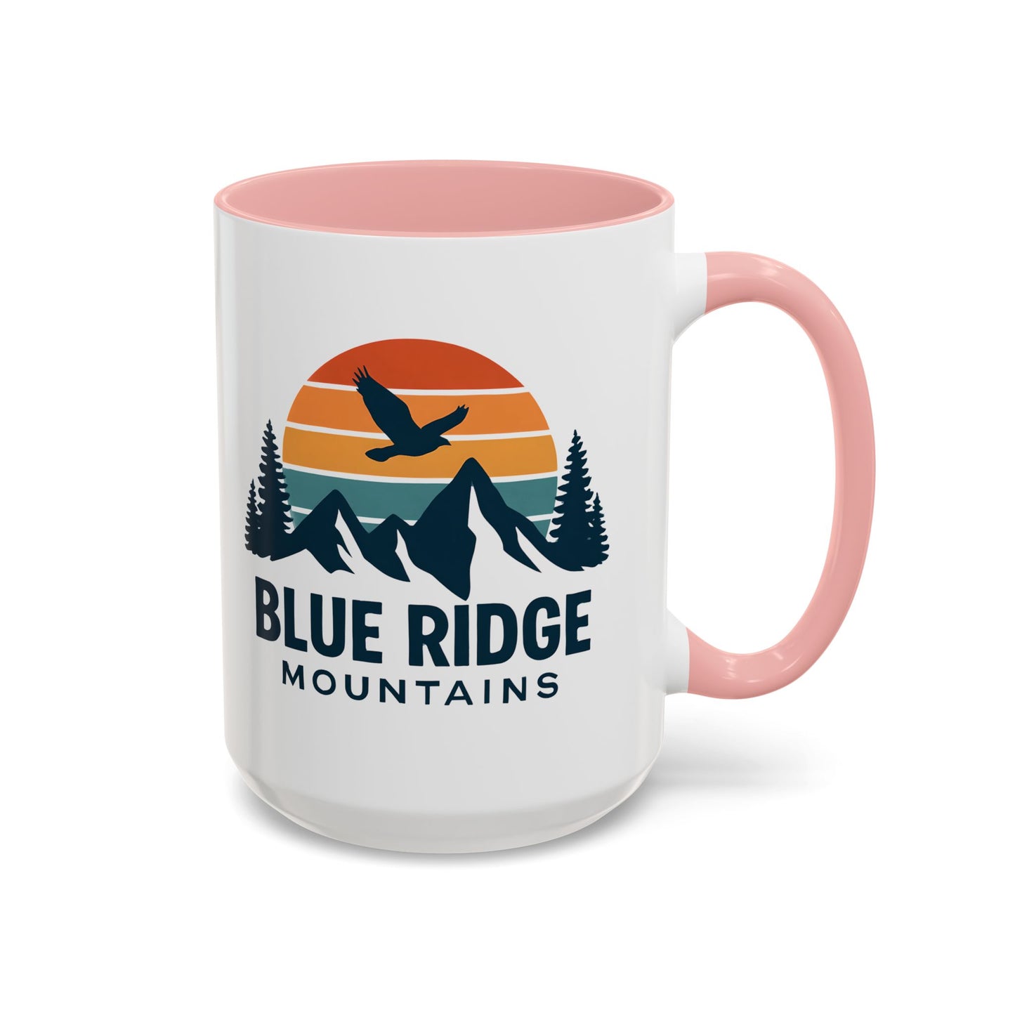 Blue Ridge Mountains Accent Coffee Mug, Appalachian Trail Mug, Smokey Mountains Souvenir, North Carolina Gift, Virginia Gift