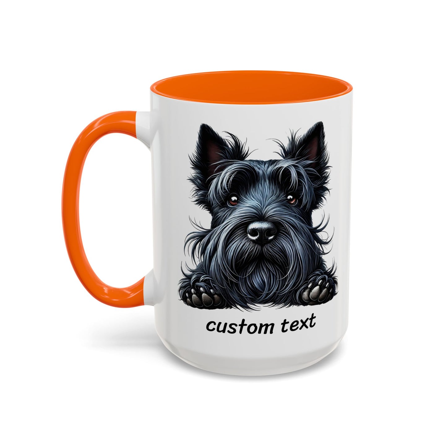 Funny Dog Lover Scottish Terrier Accent Mug - "Dog is Friendly, I am Not"
