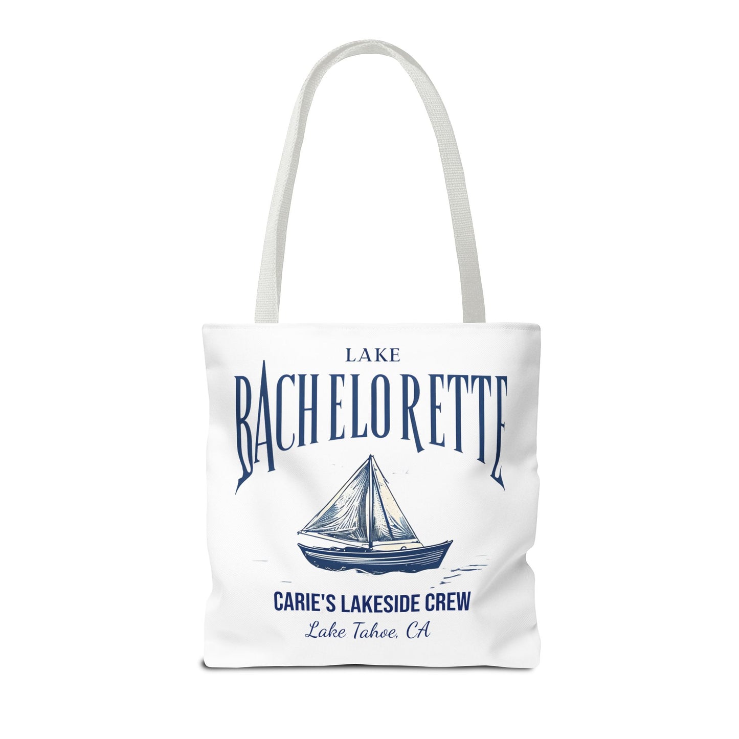 Let's Get Nauti Personalized Tote Bag, Bride Tote Bag, Bridesmaid Tote Bag, Hen Party Favors, Bride Tribe, Lake Bachelorette