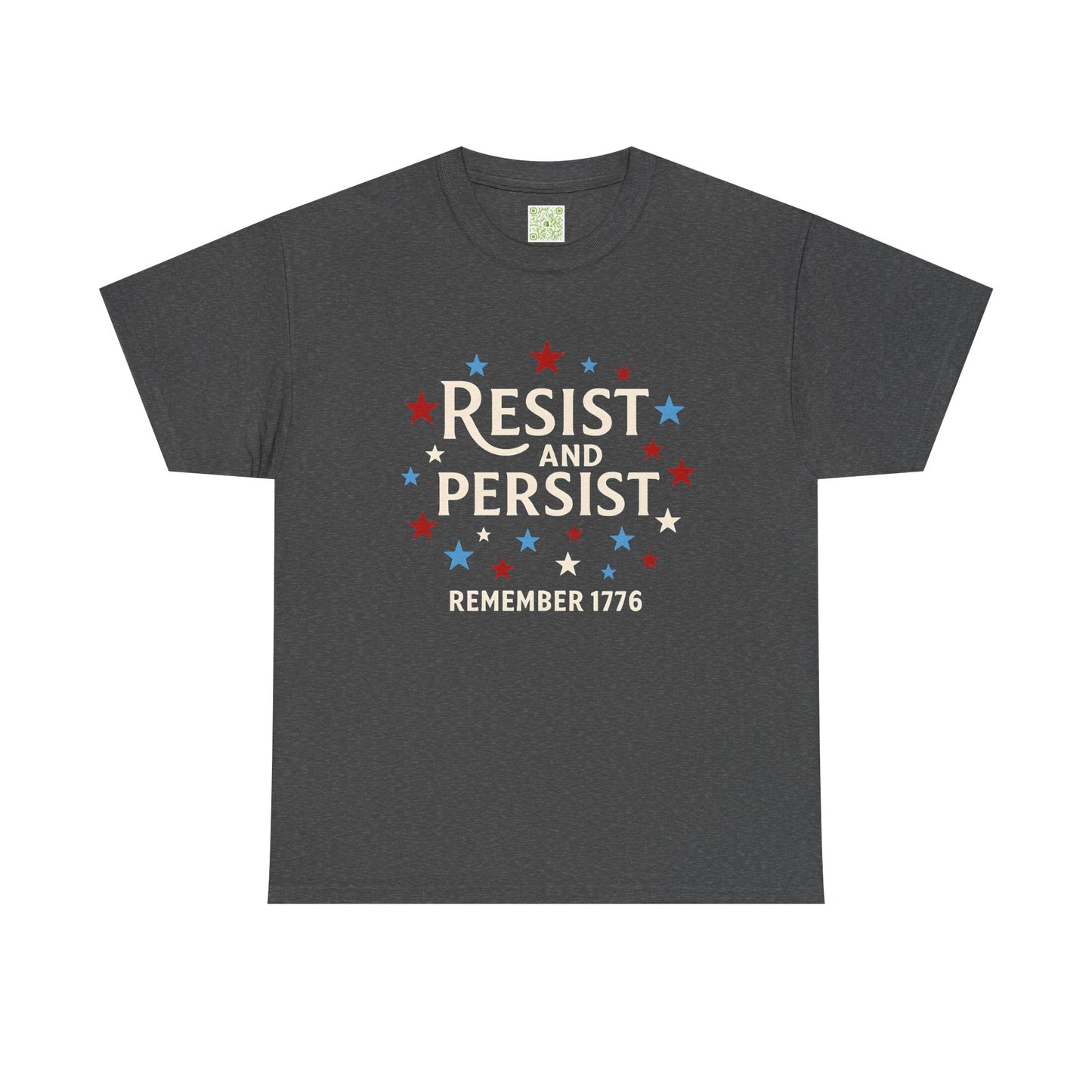 Resist and Persist Tee, Unisex Cotton, Fourth of July Shirt, Memorial Day Shirt, Patriotic Shirt, Freedom Shirt, USA Flag Tee